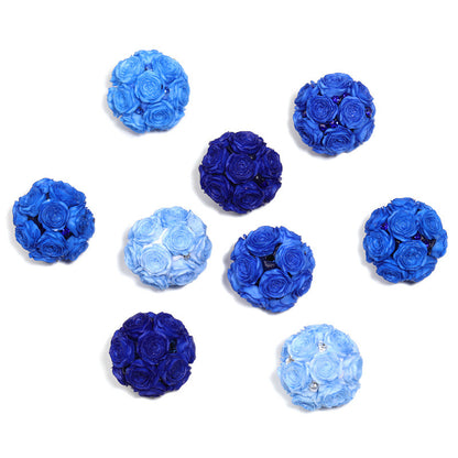 Floral Bubblegum Beads 21mm Fancy Rose Cluster Polymer Clay 10pcs 6