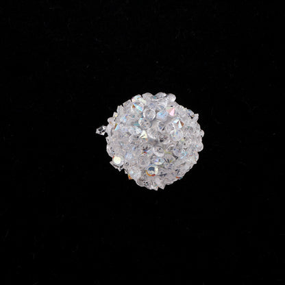 Rhinestone Round Clay Beads 16mm Glittering Epoxy Polymer 10pcs 11