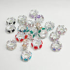 Rhinestone Star Alloy Spacer Beads 15mm 15pcs 4