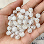 Semi-Transparent Gold Foil Resin Beads 10mm Sparkle Mixed Colors 100pcs 8