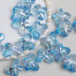 Faceted Butterfly Acrylic Beads 15-20mm Crystal Mixed 10pcs 13