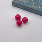 Opaque Bubblegum Beads 20mm Solid Color Glossy Mixed 113pcs 39