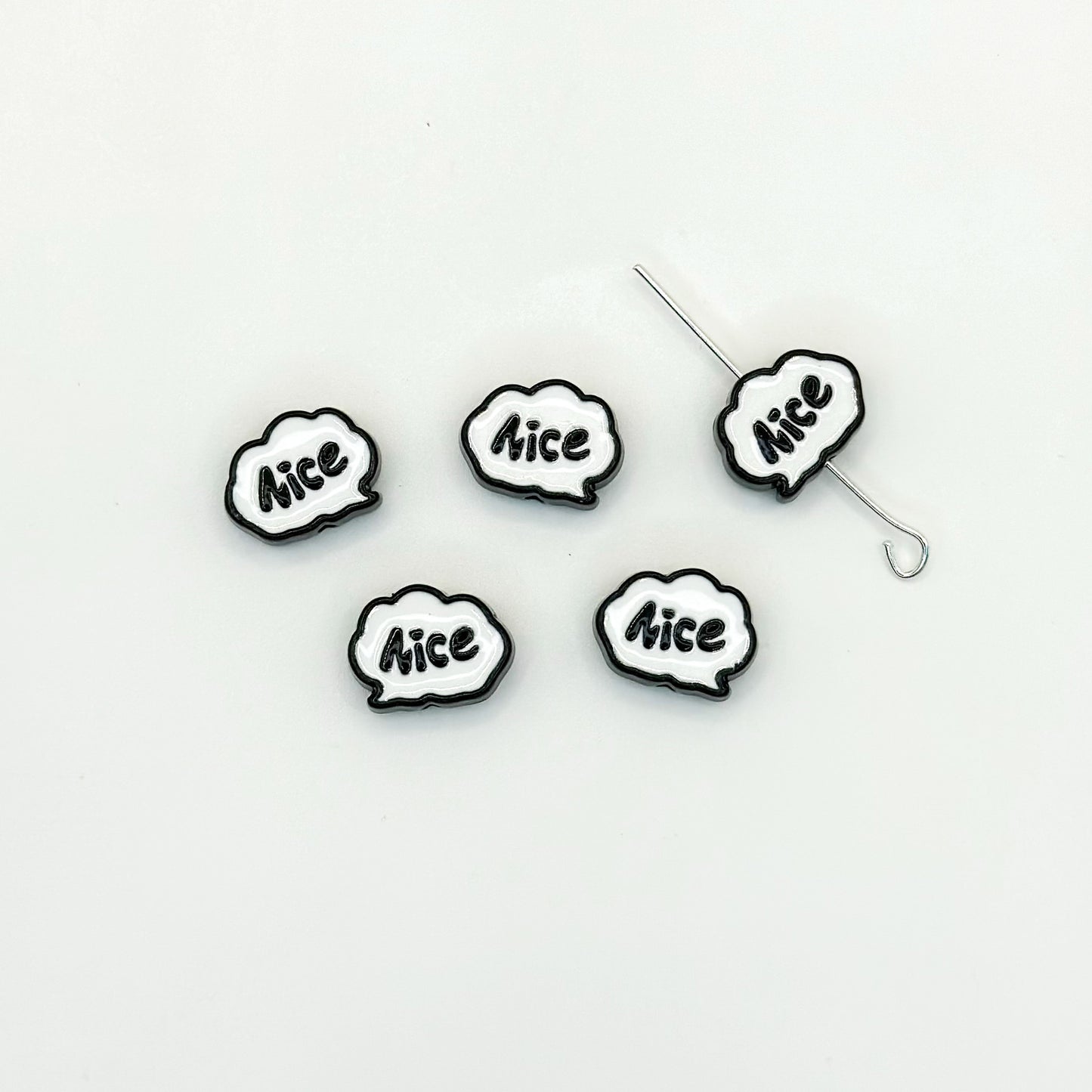 Frame Metal Beads 9x12mm Baking Painted Enamel Alloy 10pcs 19