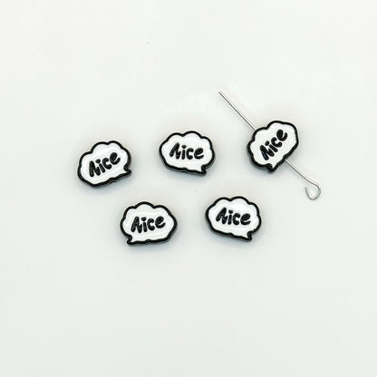 Frame Metal Beads 9x12mm Baking Painted Enamel Alloy 10pcs 19
