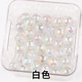 Iridescent Faceted Acrylic Beads 16mm Colorful Mixed 50pcs 6