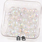 Iridescent Faceted Acrylic Beads 16mm Colorful Mixed 50pcs 6