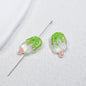 Clear Popsicle Acrylic Beads 20mm Colorful Drip Design 50pcs 12