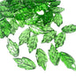 Czech Glass Beads Maple Leaves 26mm Green Shades 50pcs 5