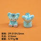 Plating 3D Animal Resin Beads Charming Glossy Disney Series 10pcs 6
