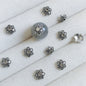 Alloy Flower Bead Caps 5.5 8mm Vintage Six Petal Tibetan 100pcs 3