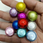Plated Bubblegum Beads 20mm Iridescent Laser-coated Bulb 50pcs 6