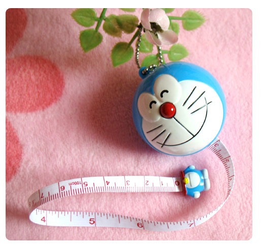 Retractable Measuring Tapes Plastic Cartoon Figure Case 2pcs 7