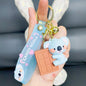 Resin Cartoon Koala Couple Keychain Candy Charm with Bells 5