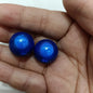 Plated Bubblegum Beads 20mm Iridescent Laser-coated Bulb 50pcs 11