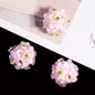 Embellished Bubblegum Beads 18mm Bee and Flower Design 10pcs 8