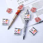 Silicone Focal Beads Unicorn KT Happy Birthday Layered Text 20pcs 4