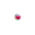 Plating Round Acrylic Beads 16mm Fresh Fruit Printed Glossy 20pcs 5