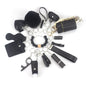Self Defense Keychain Set Rhinestone Pom Pom Metal 15pcs 6