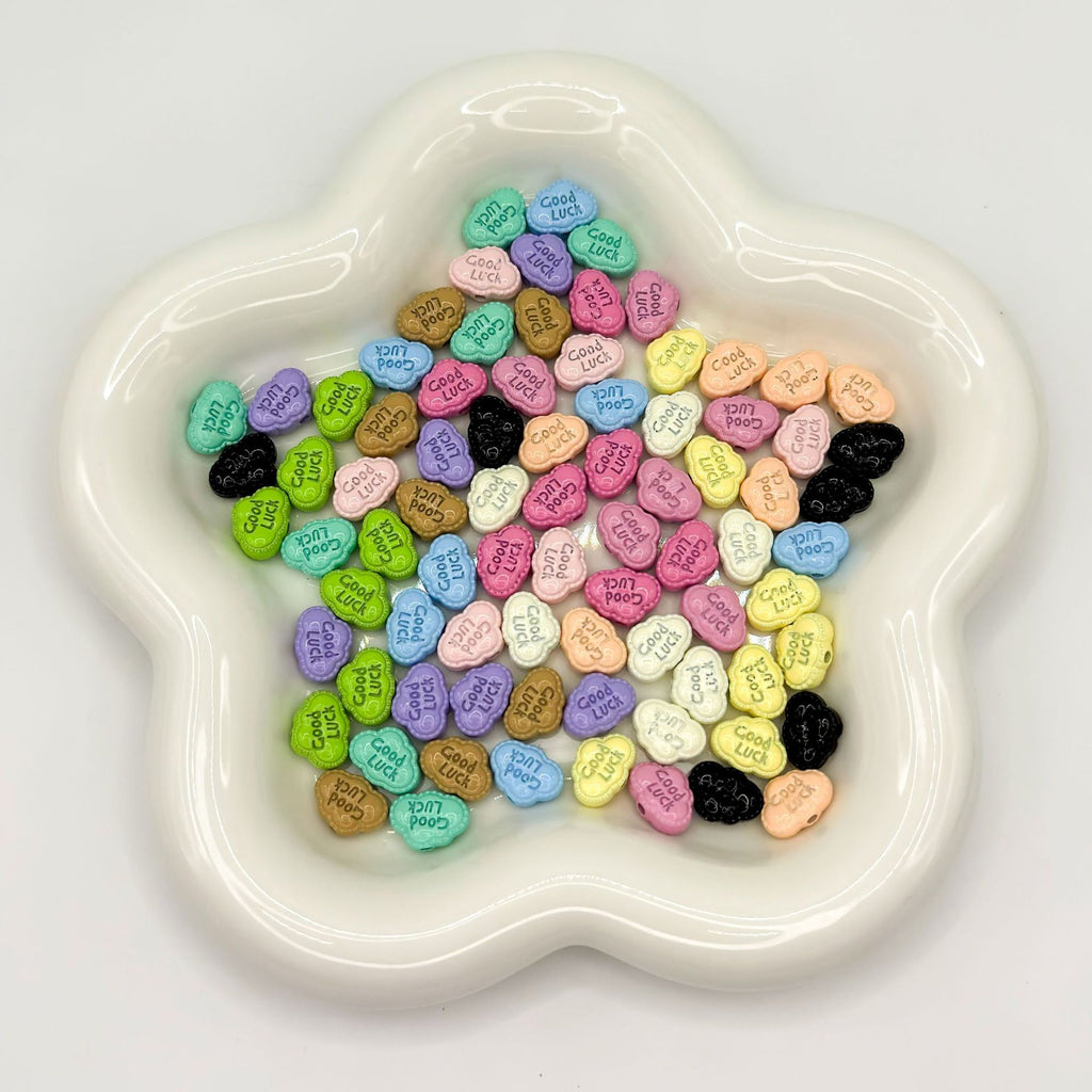 Cartoon Cloud Metal Beads 12mm Painted Alloy 20pcs 6