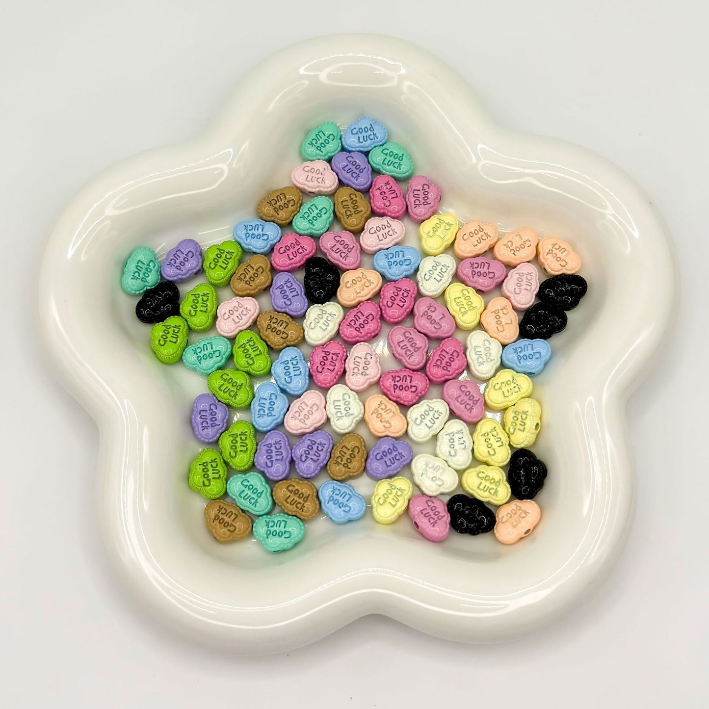 Cartoon Cloud Metal Beads 12mm Painted Alloy 20pcs 6