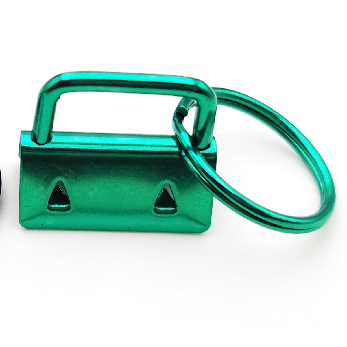 Iron Fob Keychain Clamps 25mm Various Finish Colors 10pcs 17