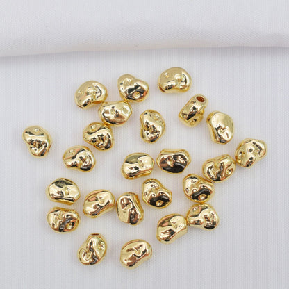 Alloy Irregular Spacer Beads 8mm Tibetan Style 50pcs 7