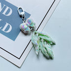 Acrylic Feather Keychain Iridescent Pastel Butterfly Charm 12