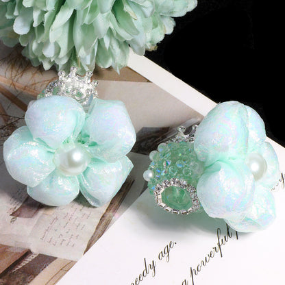 Bubble Flower Acrylic Beads 32mm Sugar Style 5pcs 8