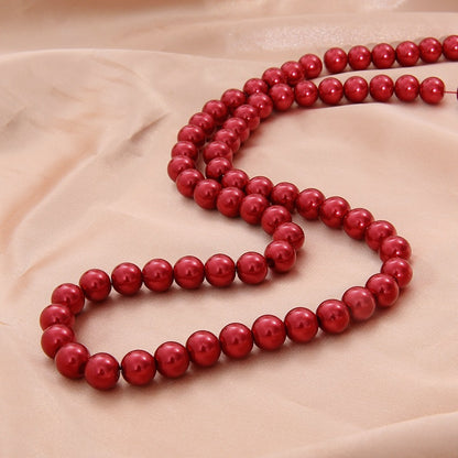 Pearl Round Glass Beads 10mm Imitation Lustrous Colors 20pcs 10