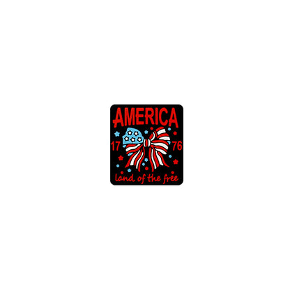 Silicone Focal Beads Independence Day Patriotic Icons 20pcs 9