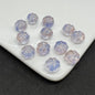 Czech Glass Beads Flower 12mm Transparent Pastel Mixed Colors 100pcs 16
