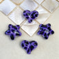 Leopard Print Heart Star Acrylic Beads 20mm Mixed Colors 50pcs 8