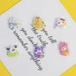 Plating Sanri Universe Series Resin Beads Whimsical Character Design 20pcs 12