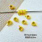 Cup Metal Beads 8mm Baking Painted Pastel Colors 30pcs 11