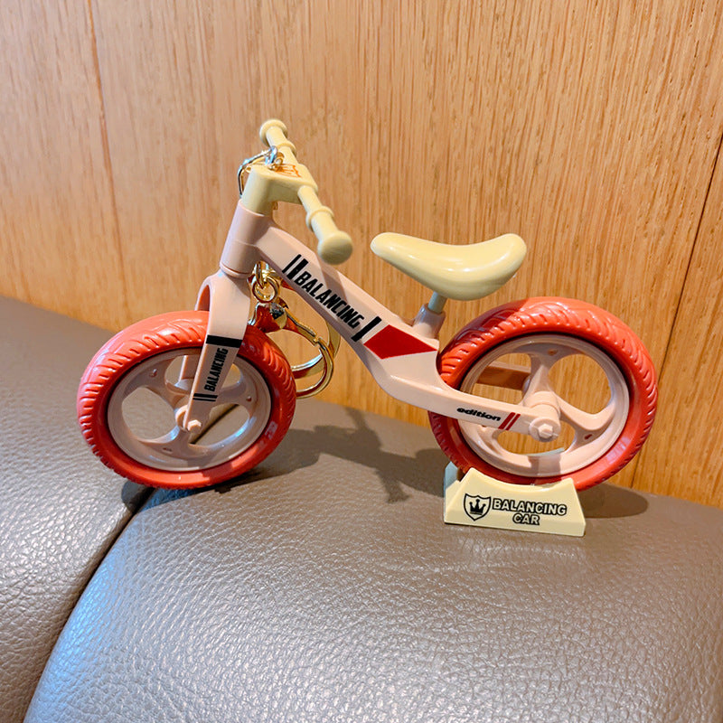 Plastic Bicycle Couple Keychain Lightweight Durable Pastel Colors 9