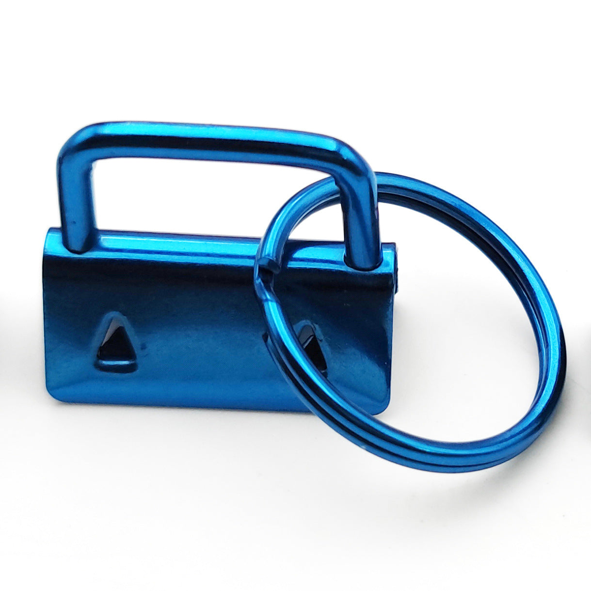 Iron Fob Keychain Clamps 25mm Various Finish Colors 10pcs 16