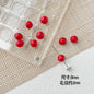 Baking Painted Christmas Tree and Bells Metal Beads 20pcs Festive Colors 23