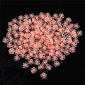 Transparent Frosted Flower Acrylic Beads 12mm Soft Pastel 100pcs 6
