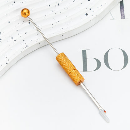 Beadable Seam Ripper Metal Ergonomic Thread Removal Knife 14.2cm 14