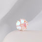 Moonstone Five-Petal Flower Clay Beads 19mm Opalescent 5pcs 7