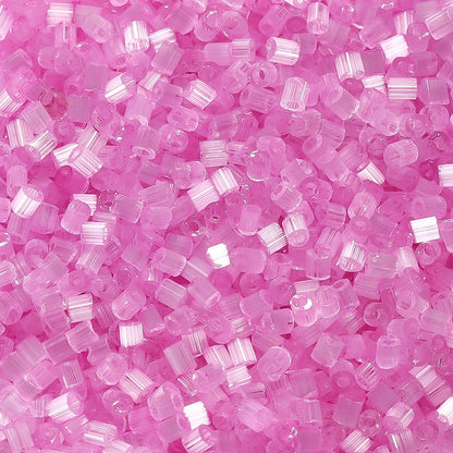 Imitation Opal Seed Bugle Glass Beads 2mm Soft Pastel Glow 5000pcs 16