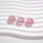 Luminous Rhinestone Chain Enlaced Resin Beads 16mm Round 10pcs 13