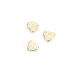 Multi-Circle Heart Acrylic Beads 5x6mm KC Gold CCB Plastic 200pcs 5