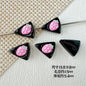 Baking Painted Duck and Strawberry Cake Metal Beads 13/10mm 20pcs 13
