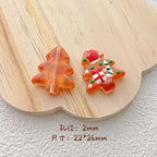 Hand Painted Christmas Tree Glass Beads 26mm Cartoon Pattern 1pc 3