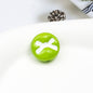 Baking Painted Acrylic Beads 18mm Enamel Candy Letter 50pcs 19
