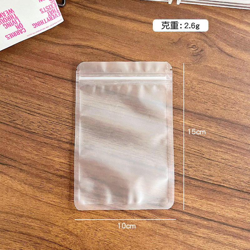 Matte Transparent PE Plastic Ziplock Bags Top Seal 8x12-14x20cm 10pcs 4