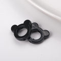 Glossy Painted 22mm Hollow Mickey Head Acrylic Bead Frame 50pcs 6