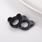 Glossy Painted 22mm Hollow Mickey Head Acrylic Bead Frame 50pcs 6