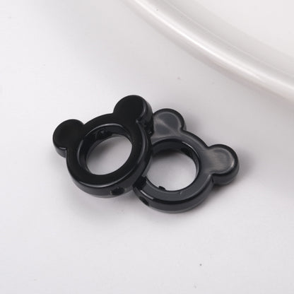 Glossy Painted 22mm Hollow Mickey Head Acrylic Bead Frame 50pcs 6